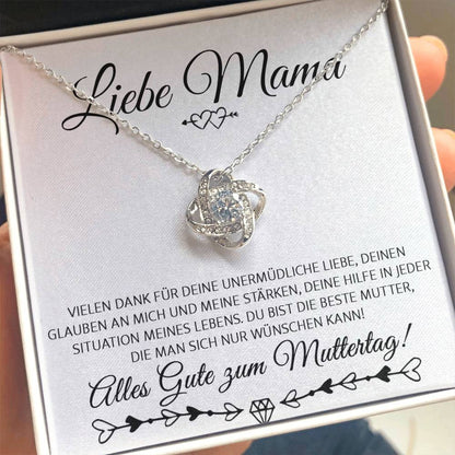 Liebe Mama - Alles Gute Zum Muttertag - Love Knot Halskette