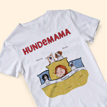 Hundemama - Personalisierte Geschenke Für Mama - T-Shirt Für Hundeliebhaber