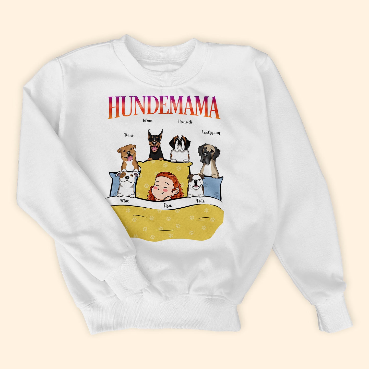 Hundemama - Personalisierte Geschenke - T-shirt Für Hundeliebhaber - Geschenke Für Mama