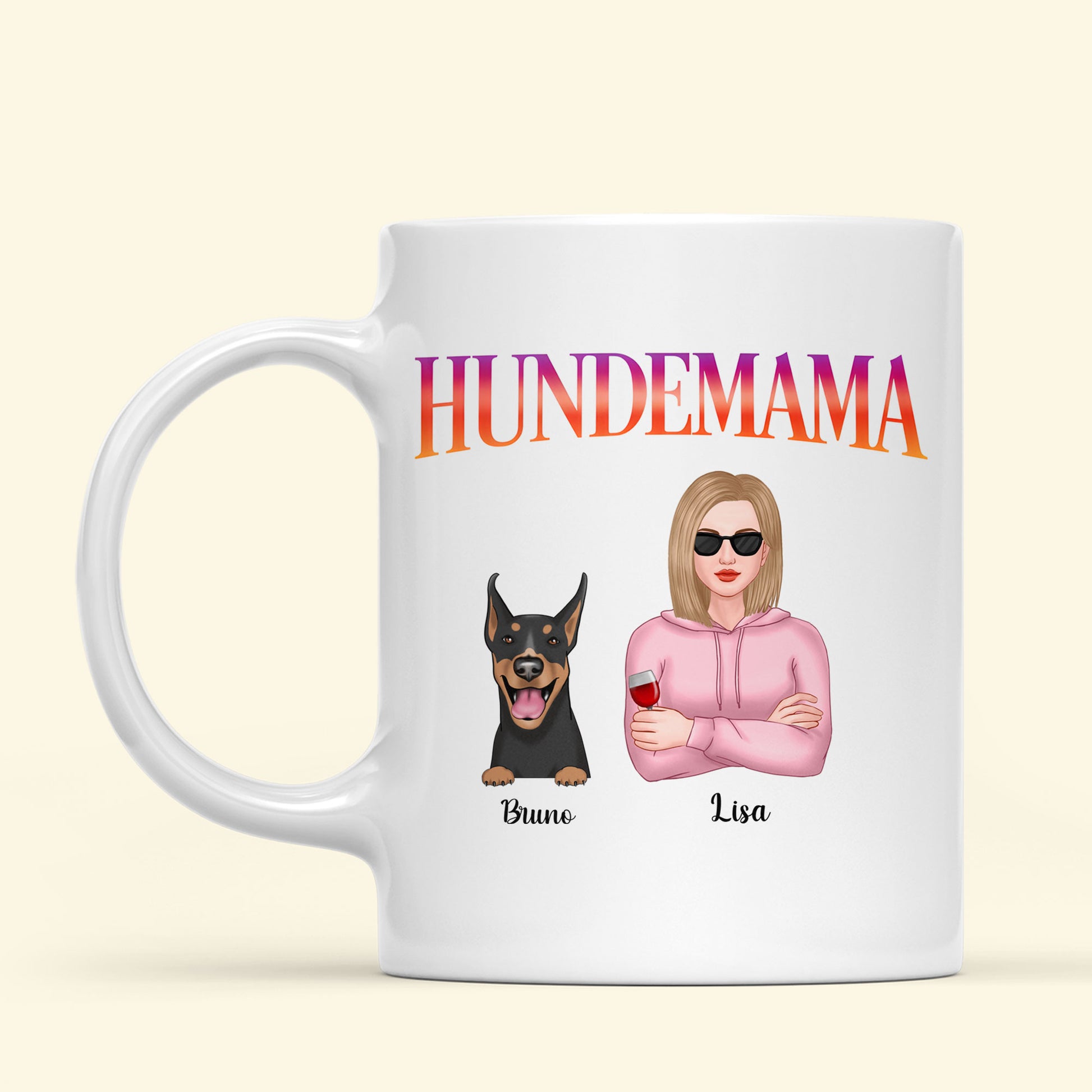 Hundemama - Personalisierte Geschenke - Tasse Für Hundeliebhaber - Geschenke Für Mama