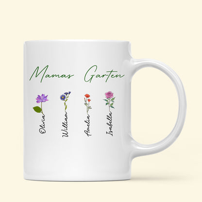Mamas Garten - Personalisierte Geschenke - Tasse Für Mama/Oma