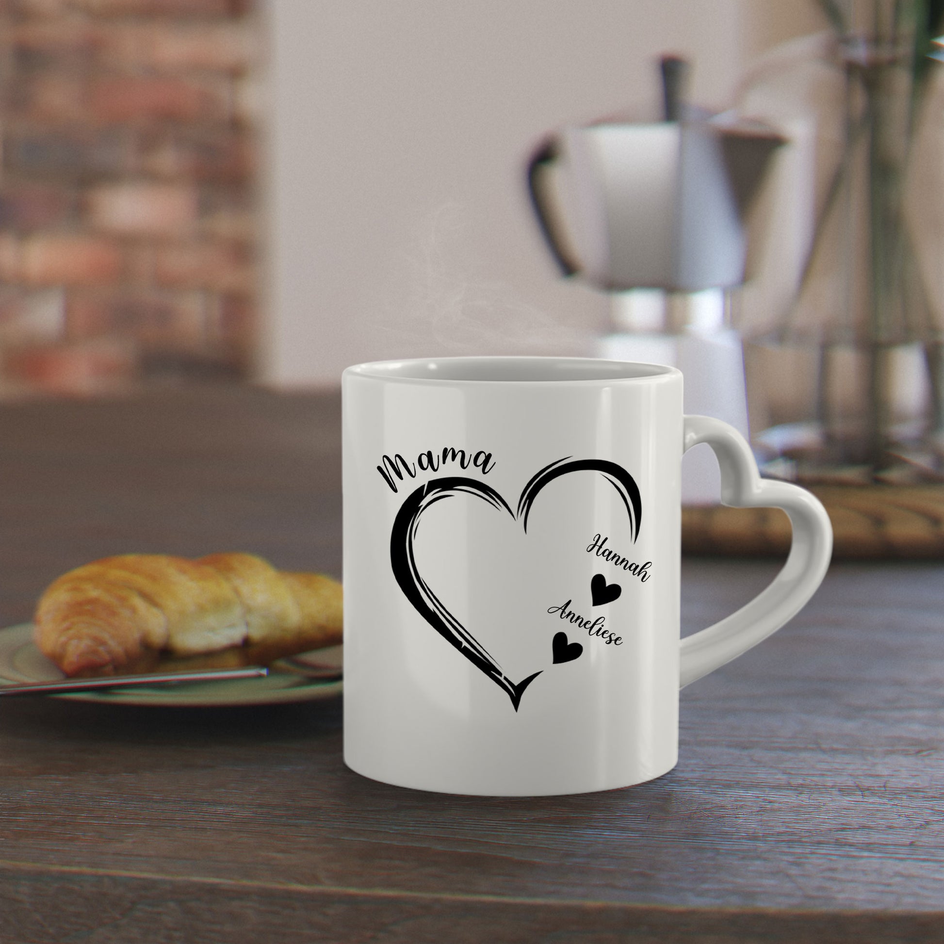 Mamas Herz - Personalisierte Geschenke - Tasse Für Mama