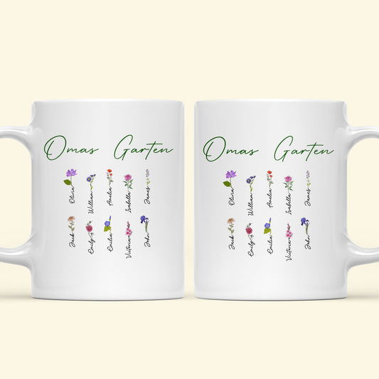 Omas Garten - Personalisierte Geschenke - Tasse Für Oma/Mama