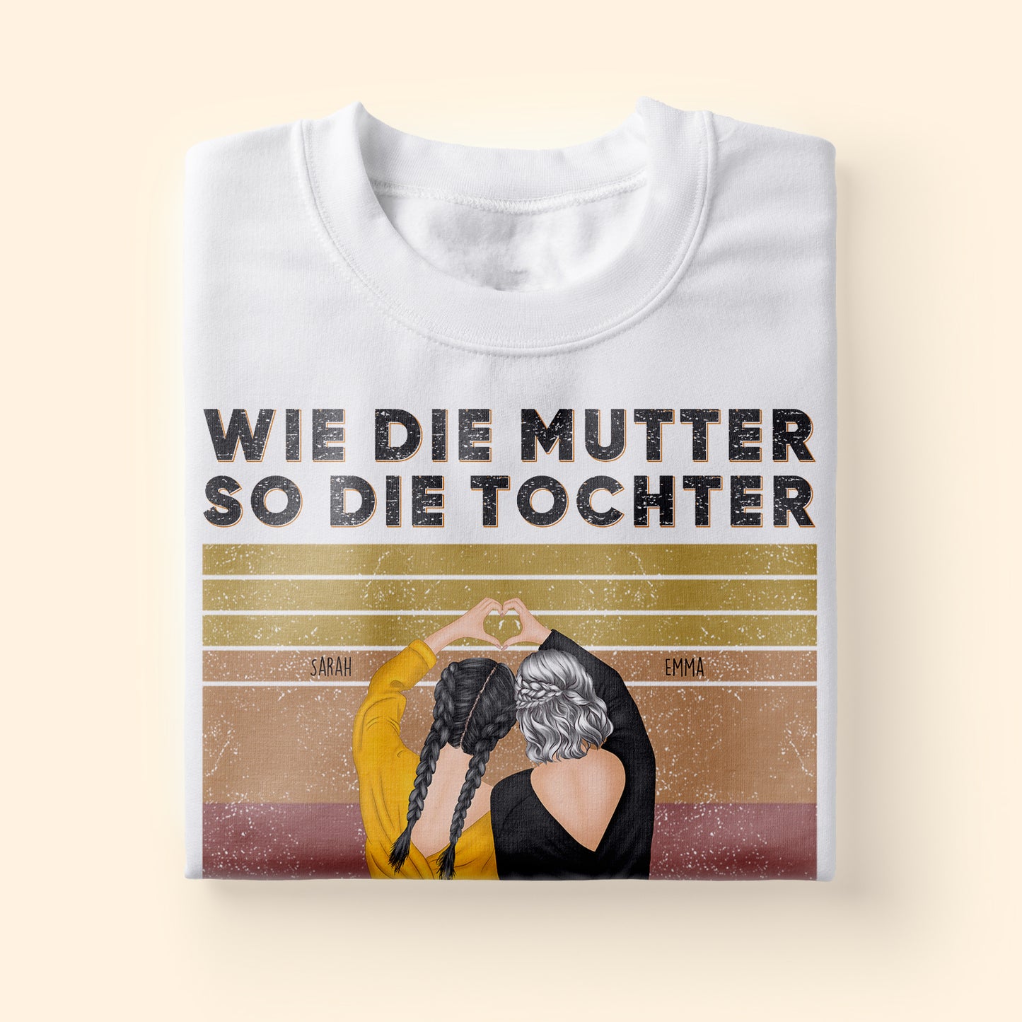 Wie Die Mutter So Die Tochter - Personalisierte Geschenke - T-shirt Für Mama - Geschenk Für Mama