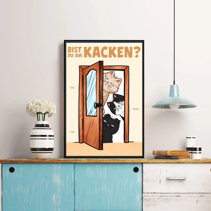 Bist du am kacken - Personalisierte Poster