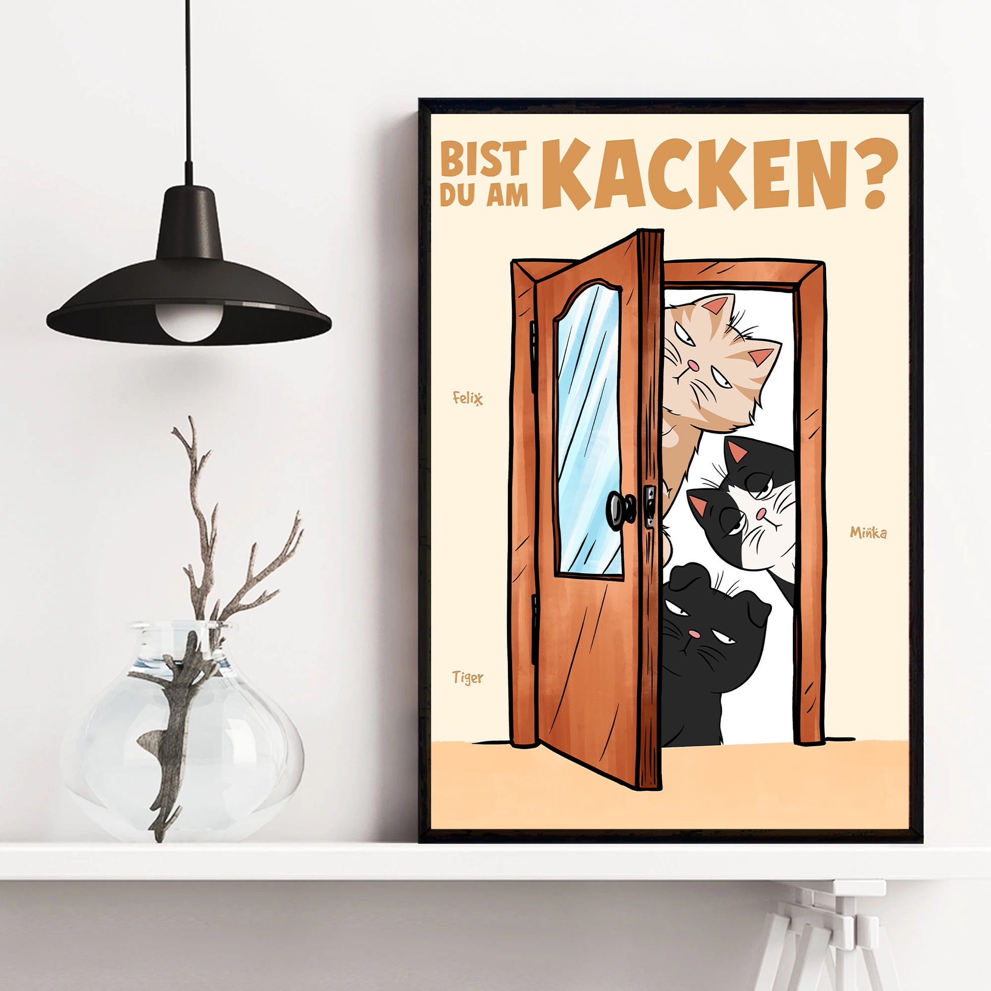 Bist du am kacken - Personalisierte Poster