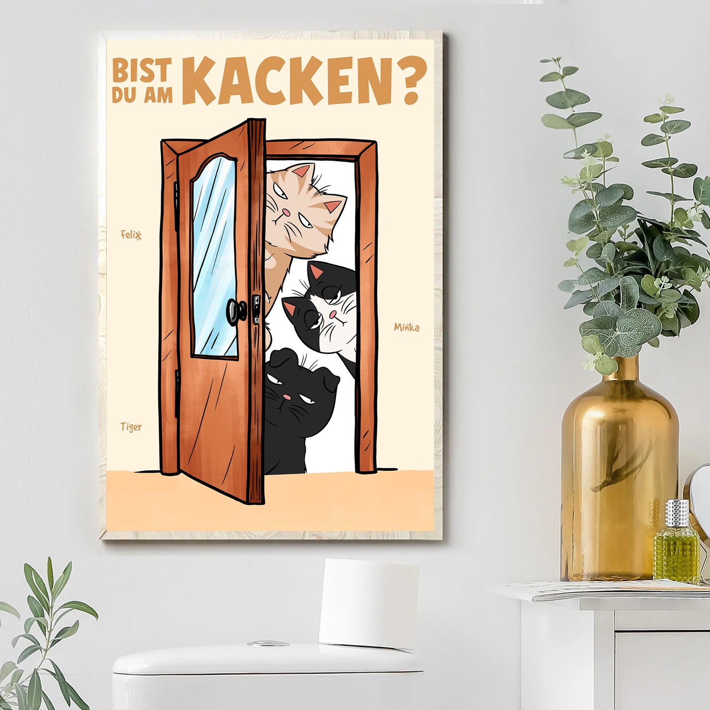 Bist du am kacken - Personalisierte Poster