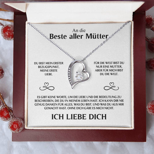 An Die Beste Aller Mütter - Ich Liebe Dich - Forever Love Halskette