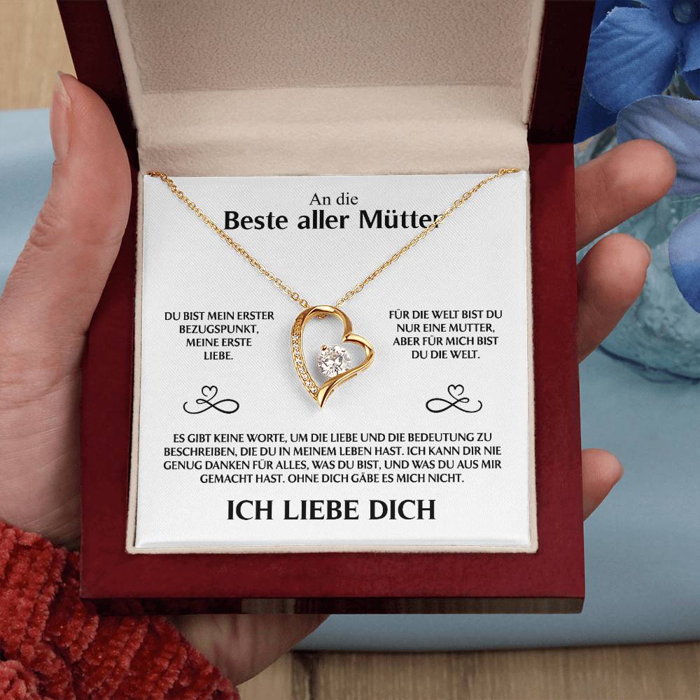 An Die Beste Aller Mütter - Ich Liebe Dich - Forever Love Halskette