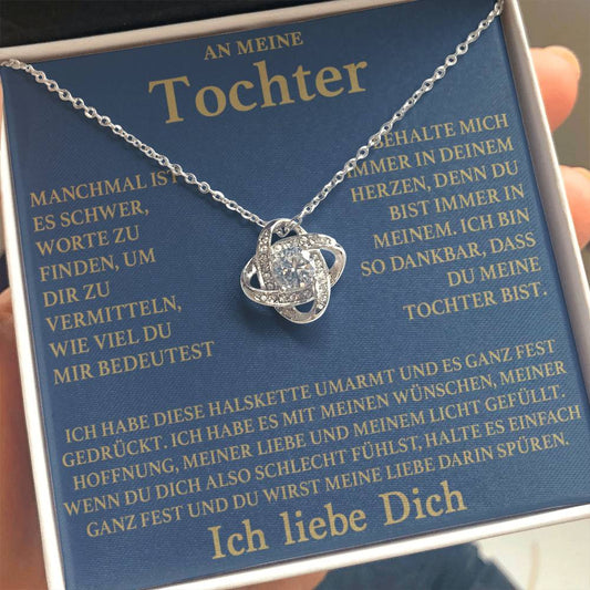 An meine Tochter - Love Knot Halskette