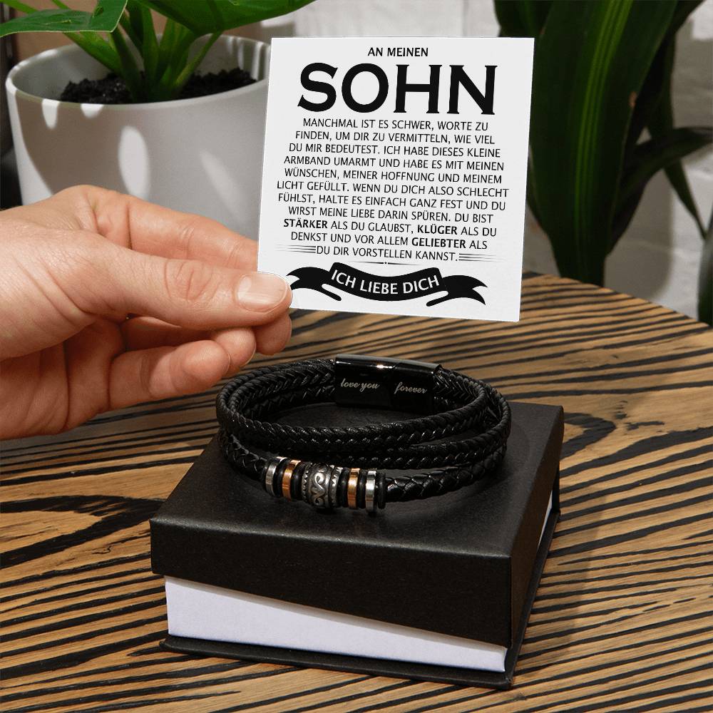 Sohn "Stärker, Klüger, Geliebter" - Liebe dich für immer Armband