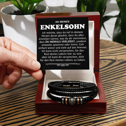 An meinen Enkelsohn dich für den rest meines lebens zu lieben - Liebe dich für immer Armband