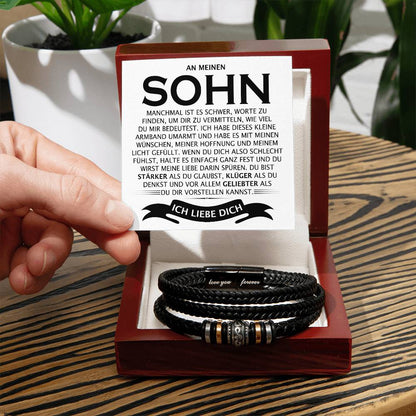 Sohn "Stärker, Klüger, Geliebter" - Liebe dich für immer Armband