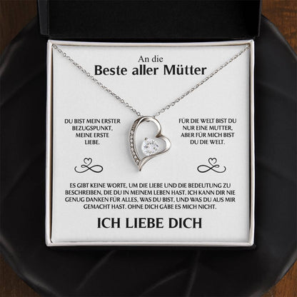 An Die Beste Aller Mütter - Ich Liebe Dich - Forever Love Halskette