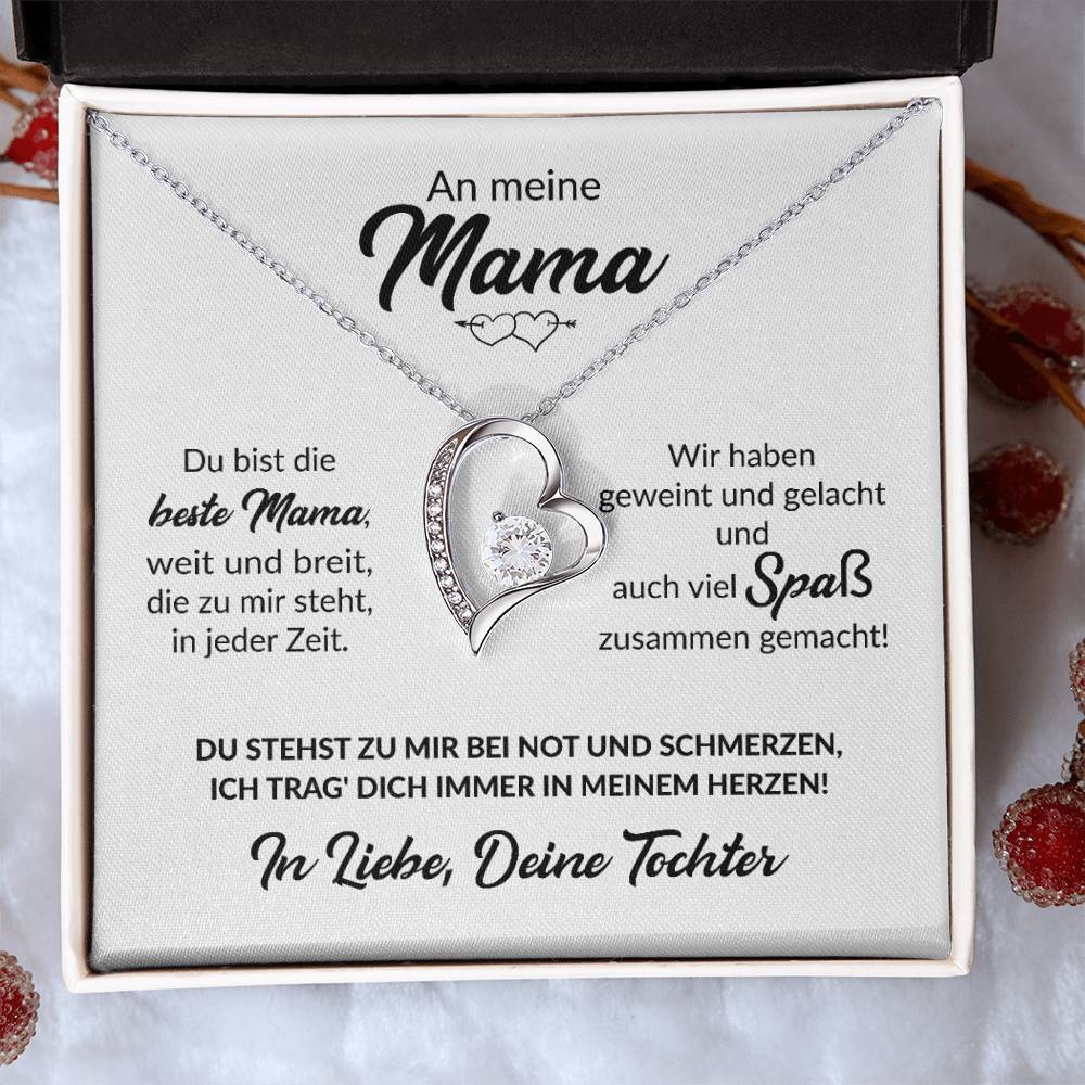 An meine Mama - Du bist die beste Mama - Forever Love Halskette