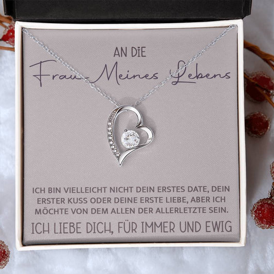 An die Frau meines Lebens - Ich Liebe Dich - Forever Love Halskette