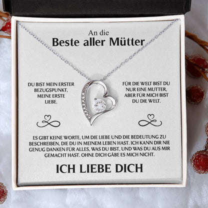 An Die Beste Aller Mütter - Ich Liebe Dich - Forever Love Halskette