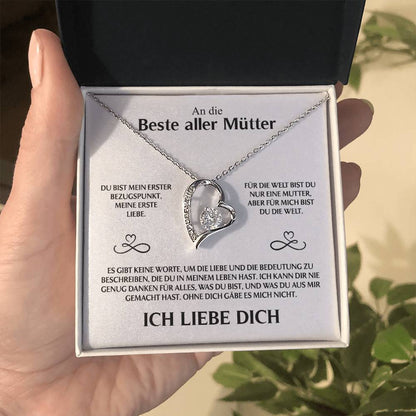 An Die Beste Aller Mütter - Ich Liebe Dich - Forever Love Halskette