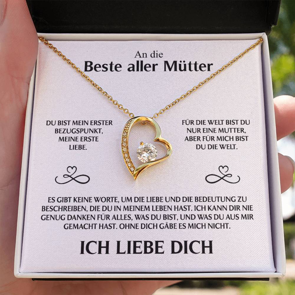 An Die Beste Aller Mütter - Ich Liebe Dich - Forever Love Halskette