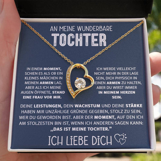 An Meine Wunderbare Tochter - In Einem Moment - Forever Love Halskette