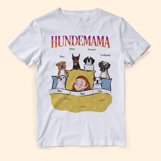 Hundemama - Personalisierte Geschenke - T-shirt Für Hundeliebhaber - Geschenke Für Mama