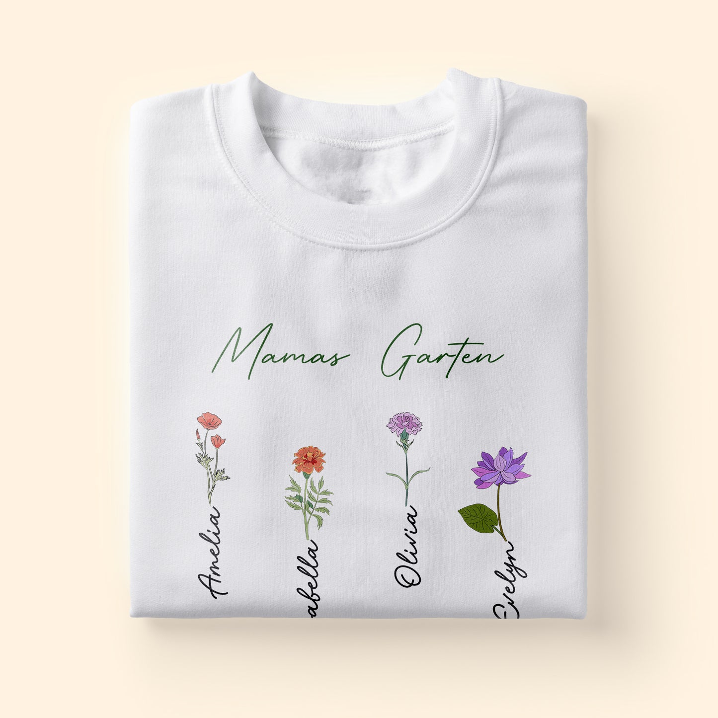 Mamas Garten - Personalisierte Geschenke - T-shirt Für Mama/Oma