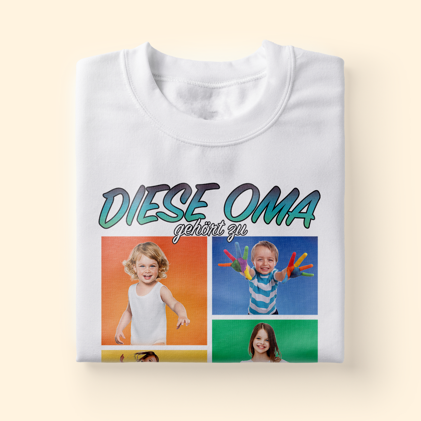 Personalisierte Geschenke Für Oma - Die Beste Mama Gehört Zu - Personalisiertes T-Shirt