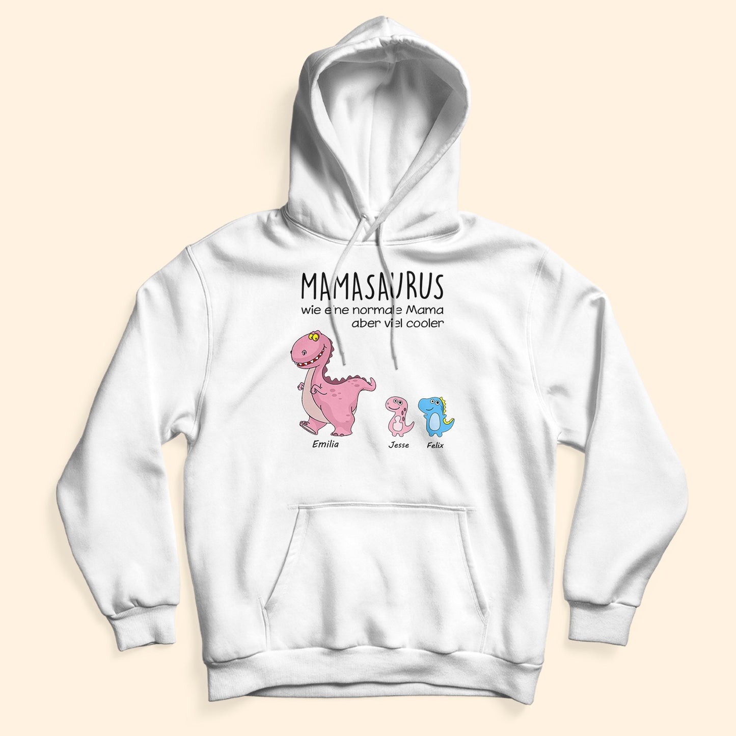 Omasaurus, Mamasaurus - Personalisierte Geschenke - T-shirt Für Oma/mama