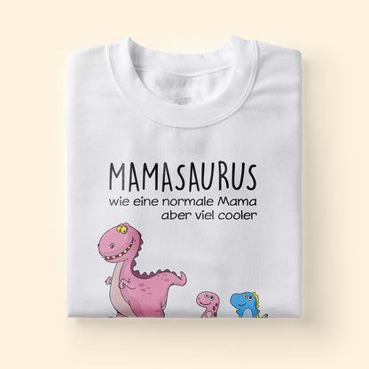 Omasaurus, Mamasaurus - Personalisierte Geschenke - T-shirt Für Oma/mama