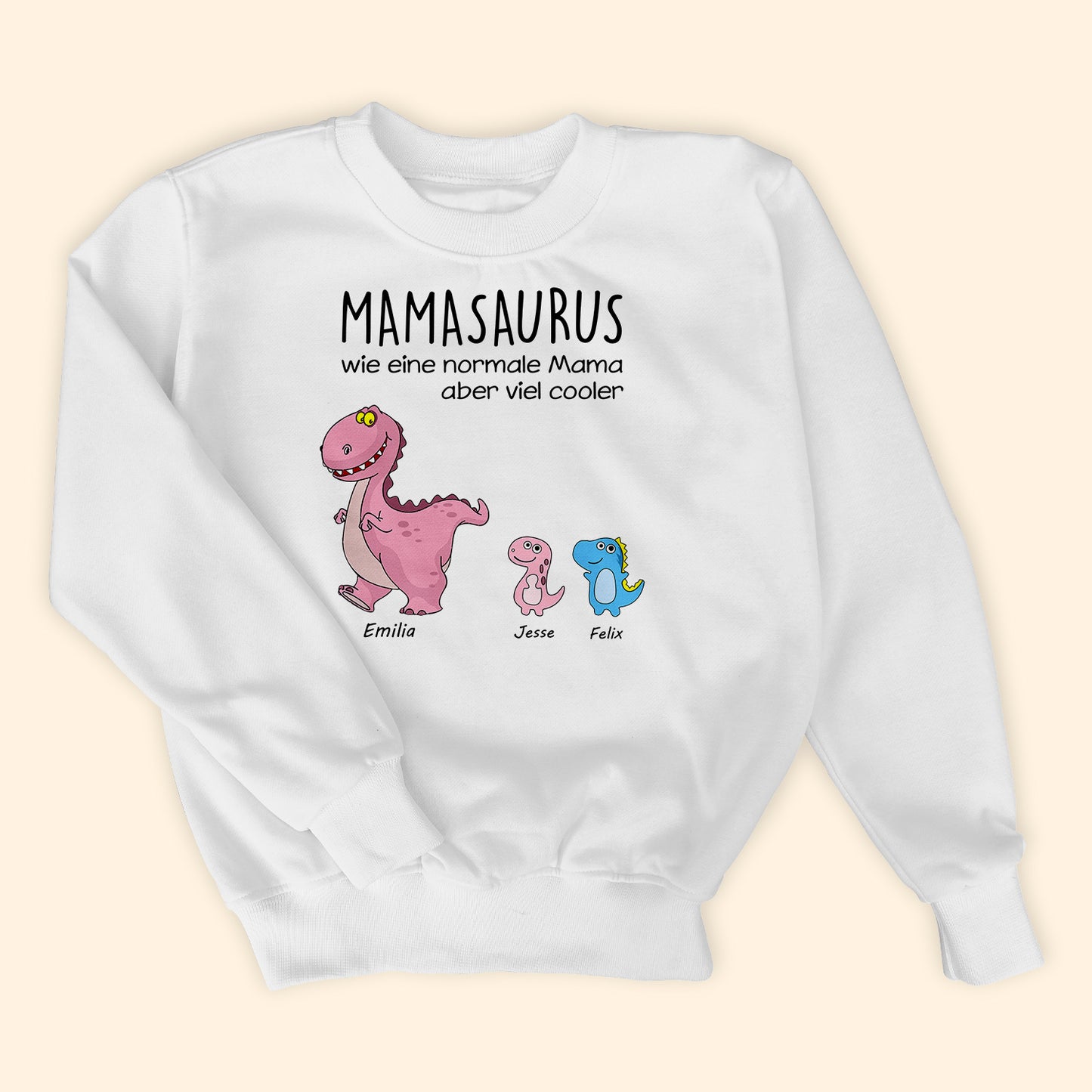 Omasaurus, Mamasaurus - Personalisierte Geschenke - T-shirt Für Oma/mama