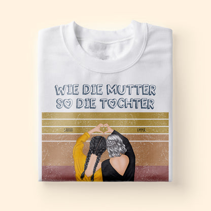 Wie Die Mutter So Die Tochter - Personalisierte Geschenke - T-shirt Für Mama - Geschenk Für Mama