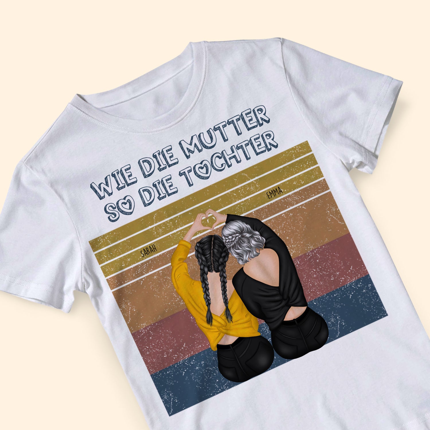 Wie Die Mutter So Die Tochter - Personalisierte Geschenke - T-shirt Für Mama - Geschenk Für Mama