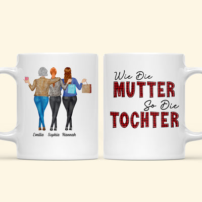 Wie Die Mutter So Die Tochter - Personalisierte Geschenke - Tasse Für Mama - Geschenk Für Mama