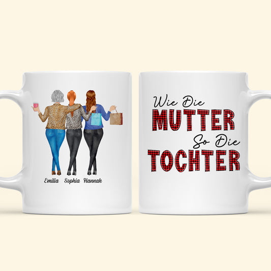 Wie Die Mutter So Die Tochter - Personalisierte Geschenke - Tasse Für Mama - Geschenk Für Mama