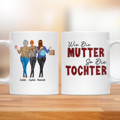 Wie Die Mutter So Die Tochter - Personalisierte Geschenke - Tasse Für Mama - Geschenk Für Mama